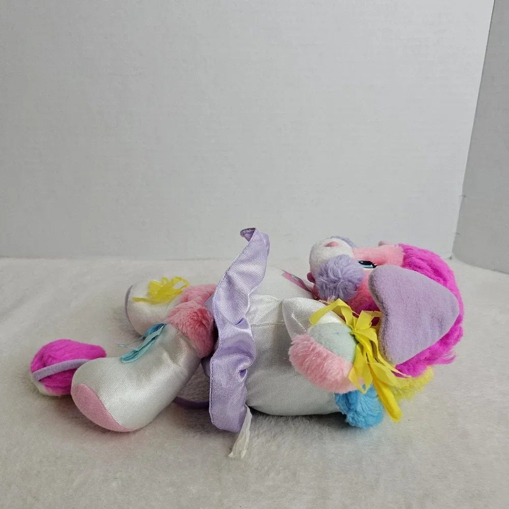 Vintage Popples Cheerleader Pom Pom Pompoms Party 1980s Plush Pink Rare